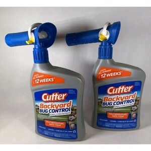 2 Pack Cutter Backyard Bug Control Spray Concentrate, 32 oz J17